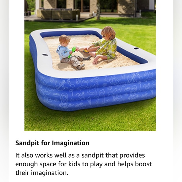 120" X 72" X 22" Inflatable Swimming Pool~Family Size~Brand New in Box - Picture 10 of 13